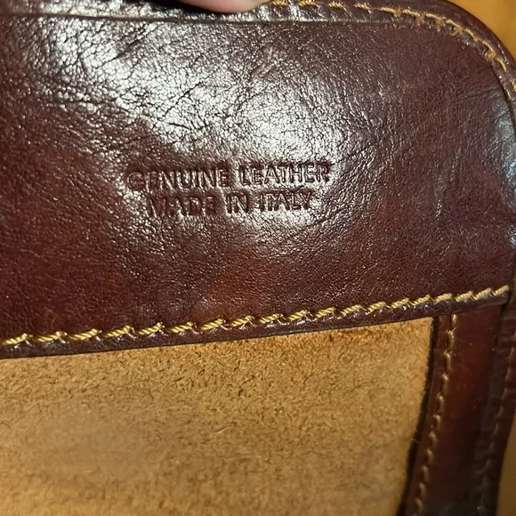 Brown Leather Messenger Bag - Picture 6 of 7